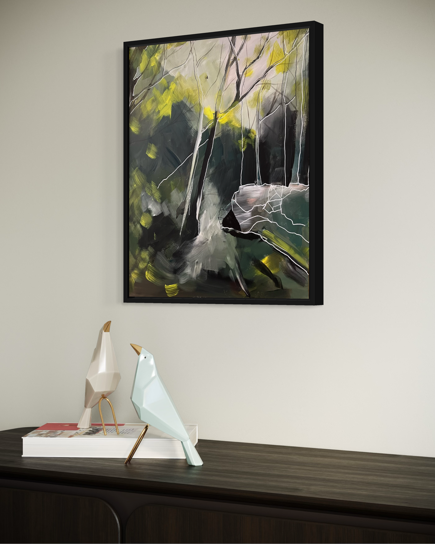 Woods in October Canvas Print