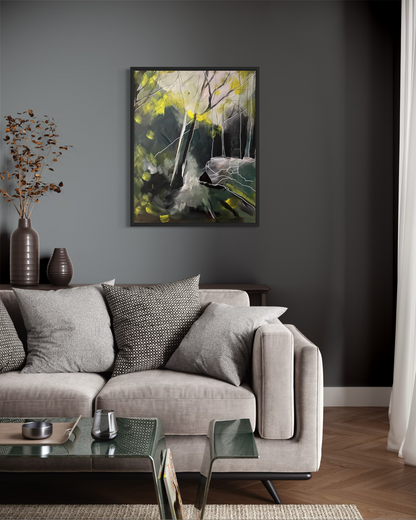 Woods in October Canvas Print