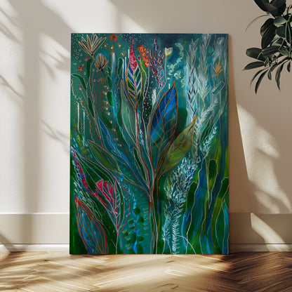 Dark Coral Canvas Print