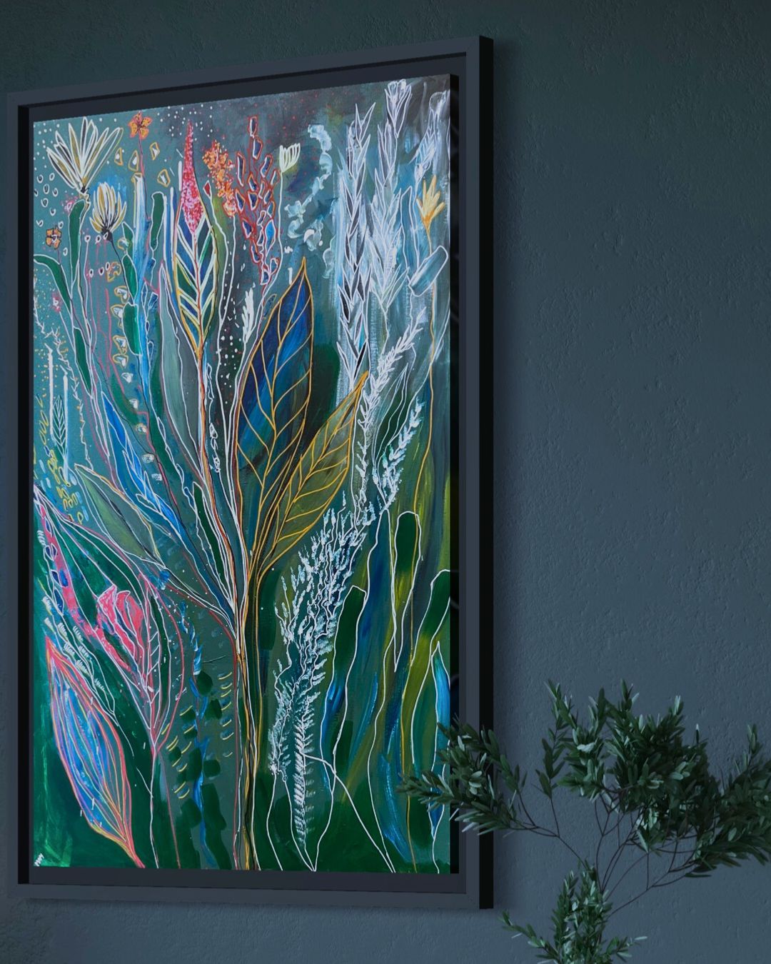 Dark Coral Canvas Print