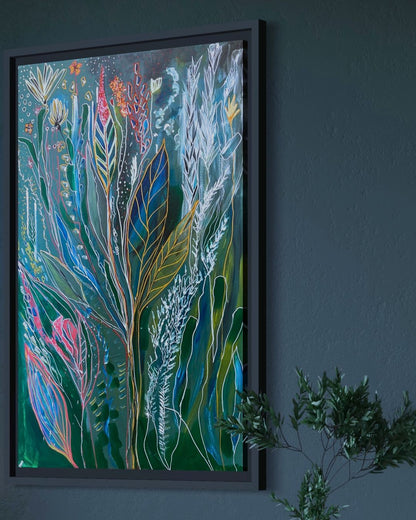 Dark Coral Canvas Print