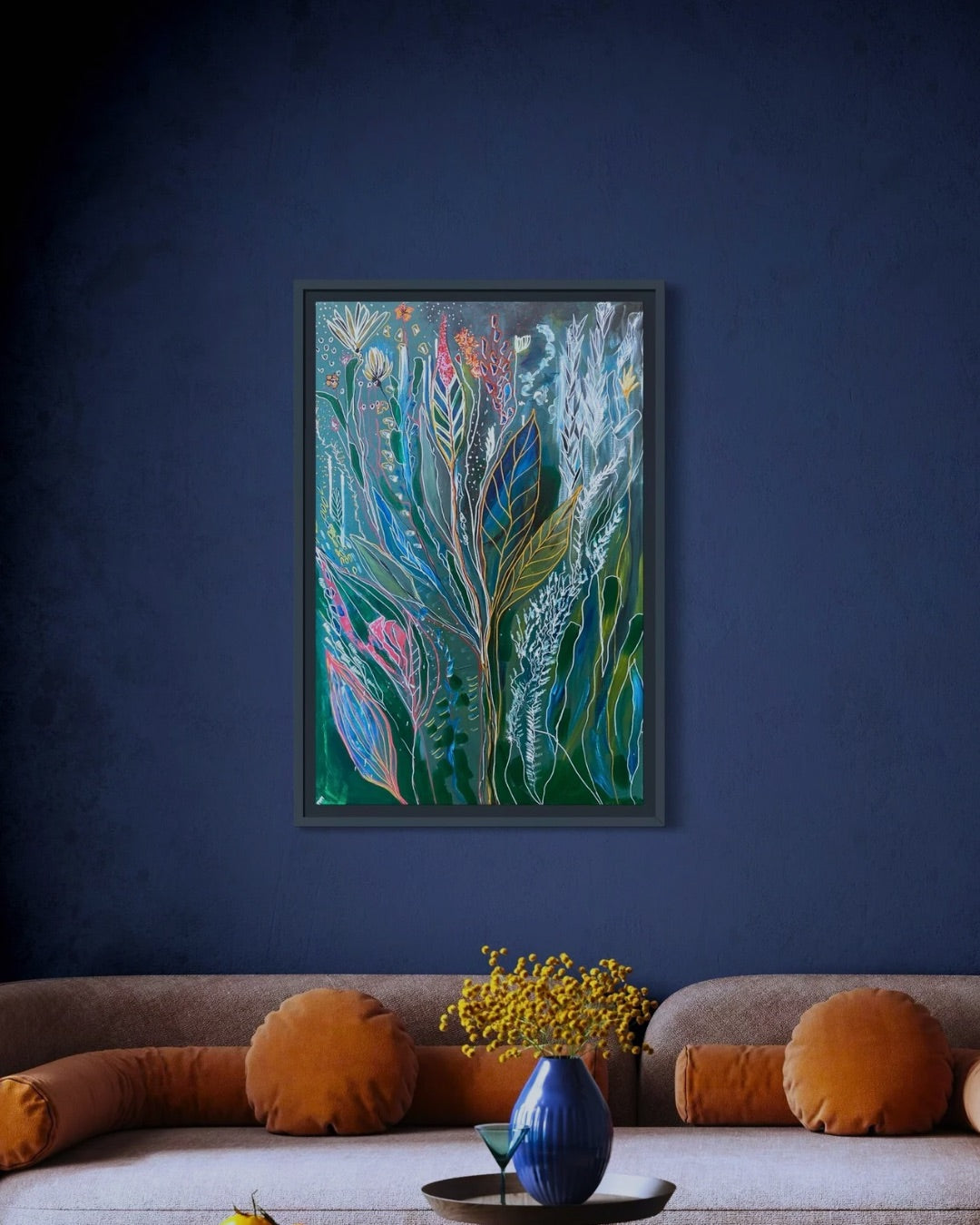 Dark Coral Canvas Print