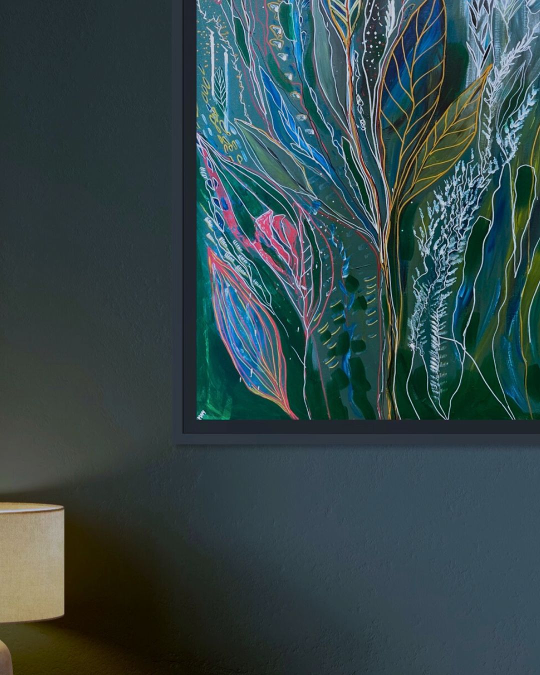 Dark Coral Canvas Print